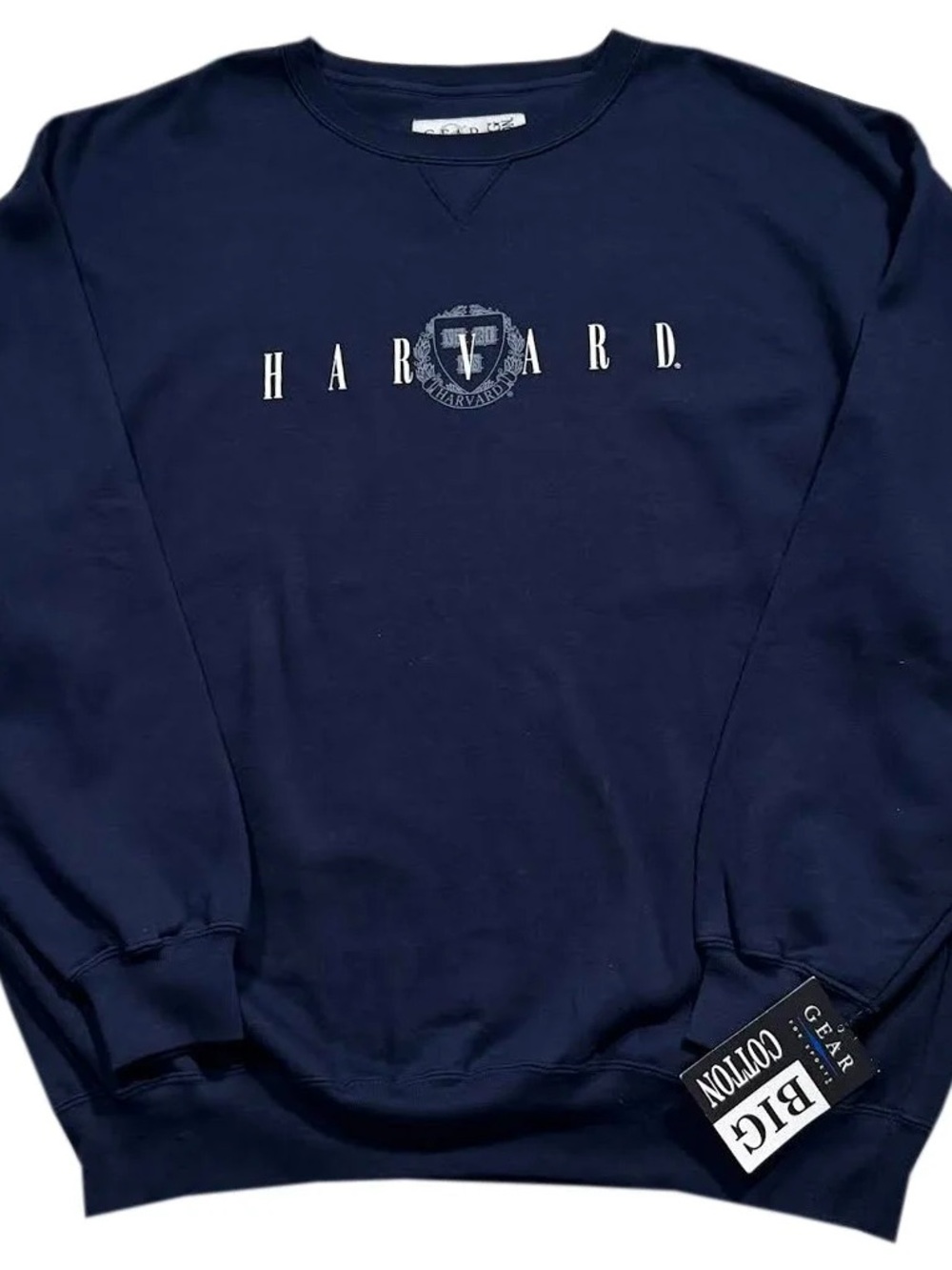 Vintage Gear For Sports Harvard Navy Sweatshirt (Size XL) NWT